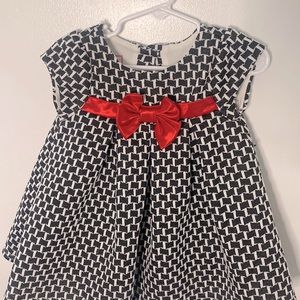 Black/white Bon Bleu baby dress